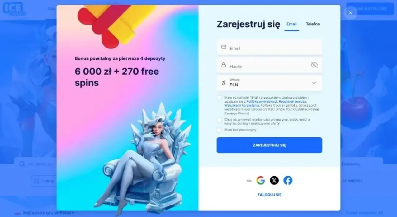IceCasinorejestracja